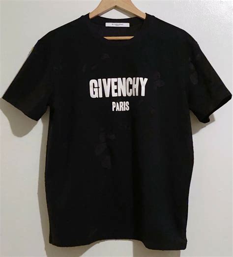 tee shirt givenchy homme prix|givenchy distressed t shirt.